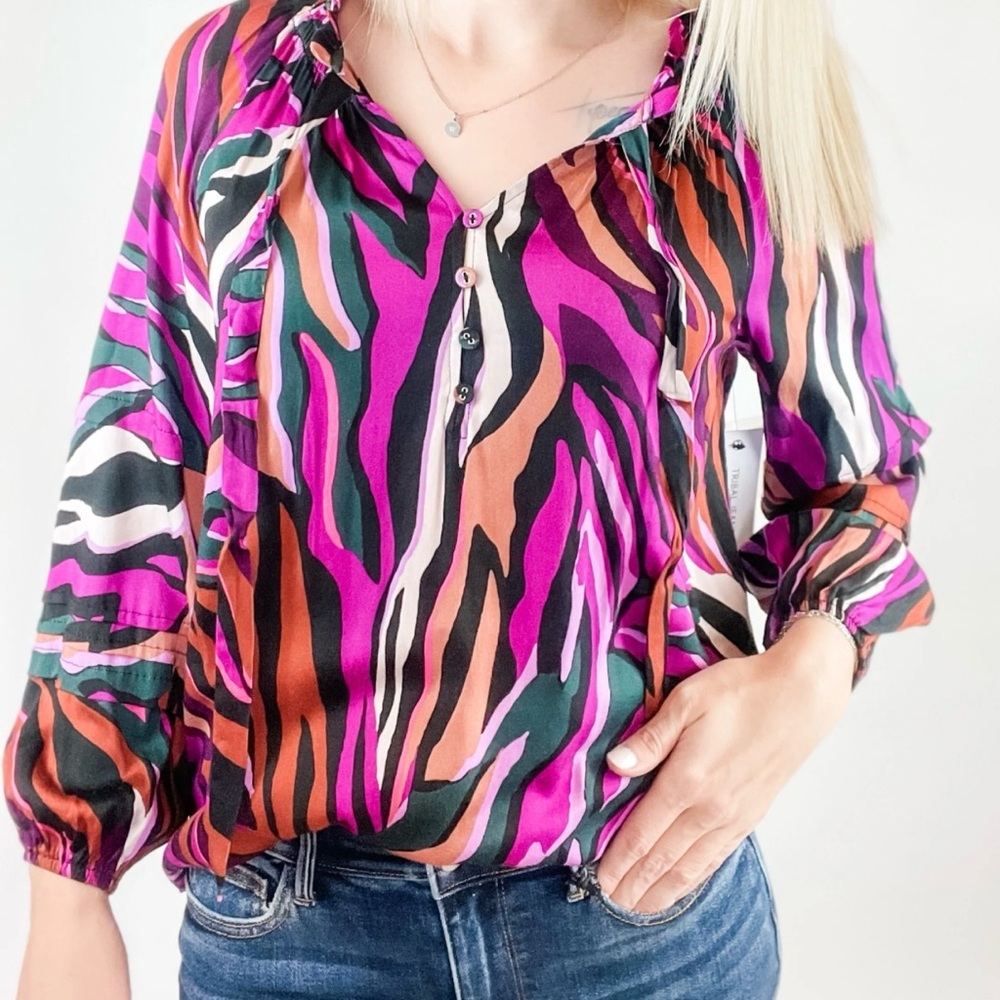 TRIBAL Vibrant Multicolor Women's Top